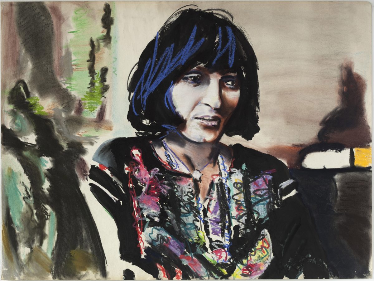 <i>Larissa #2</i>, 1972
</br>
acrylic and pastel on paper,
76,2 x 101,6 cm / 30 x 40 in