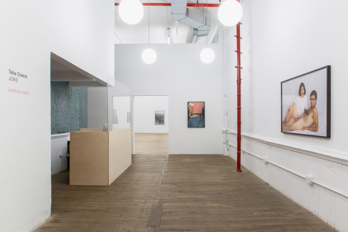 <I>joke</I>, 2020
</br>
installation view, kaufmann repetto, new york