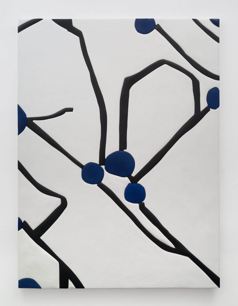 <i>Untitled, Blow Up 38</I>, 2020
</br>
wood, aqua resin, casein, and acrylic gouache
</br>
185,4 x 139,1 x 4,5 cm / 73 x 54.8 x 1.8 in