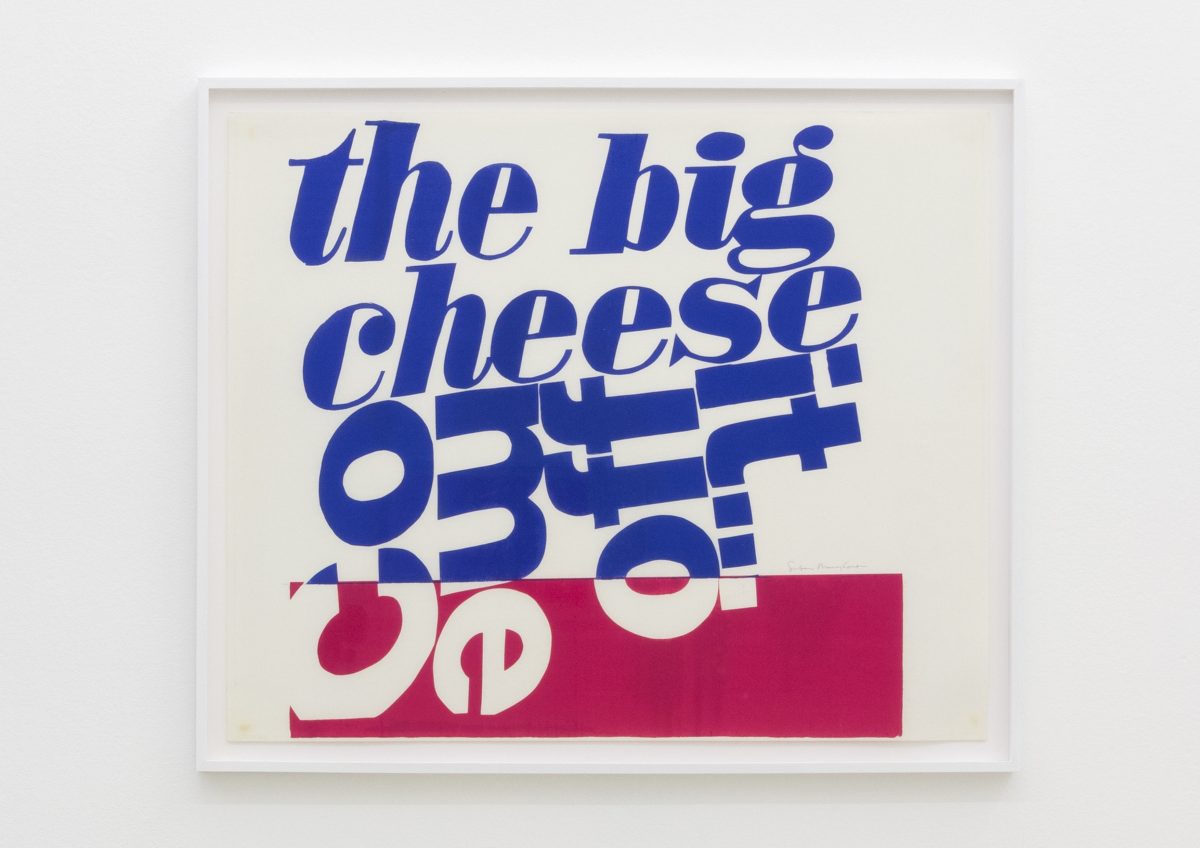 <I>come off it</I>, 1966
</br>
screenprint</br>
83,5 x 99,5 x 4 cm / 32.9 x 39.2 x 1.6 in (framed)