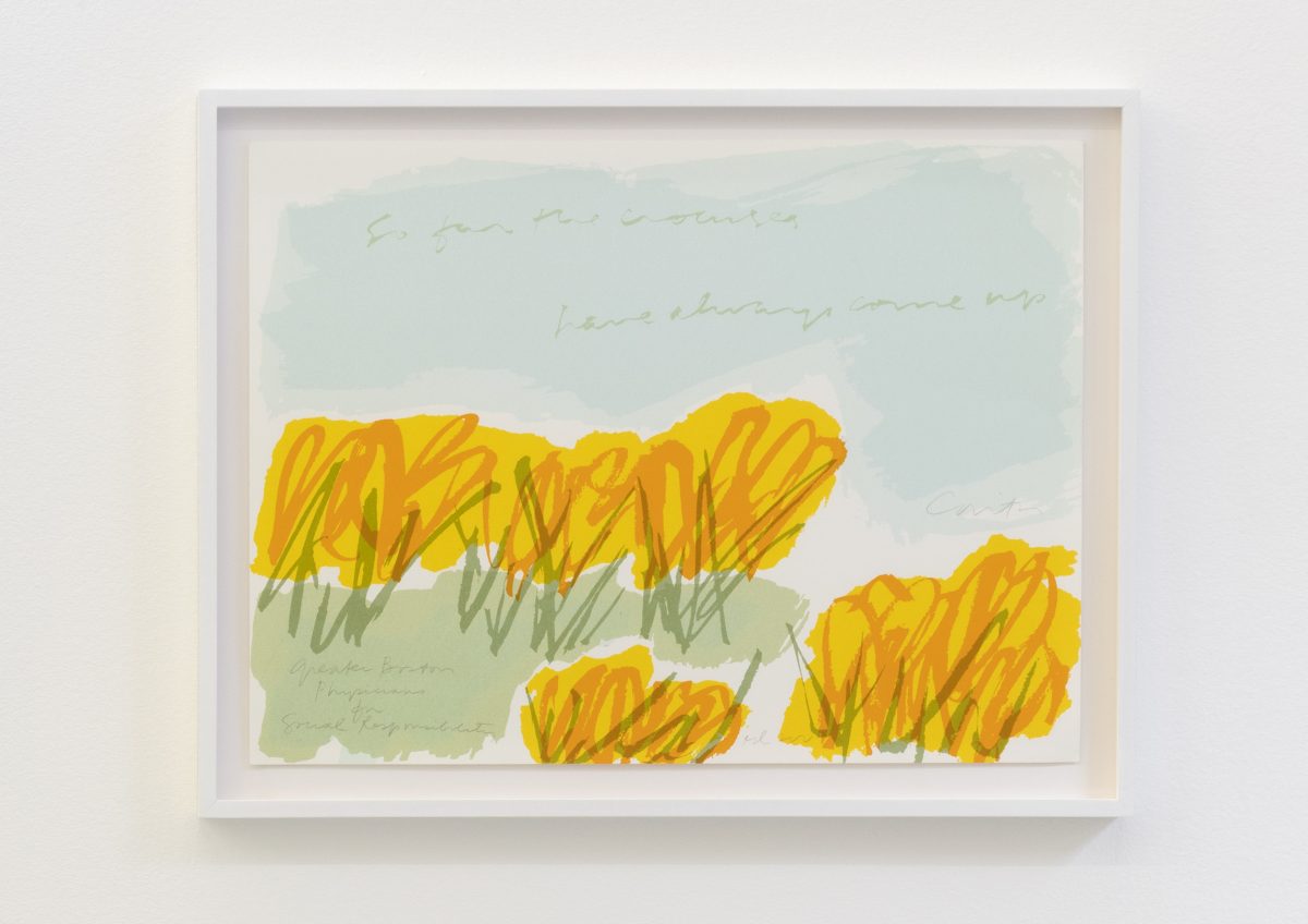 <I>come up</I>, 1985
</br>
screenprint</br>
54,5 x 68,5 x 4 cm / 21 x 27 x 1.5 in (framed)