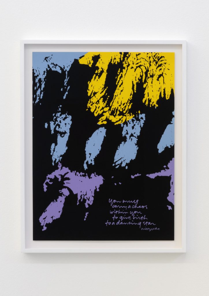<I>dancing star '82</I>, 1982
</br>
screenprint</br>
68,8 x 53 x 4 cm / 27 x 20.8 x 1.5 in (framed)