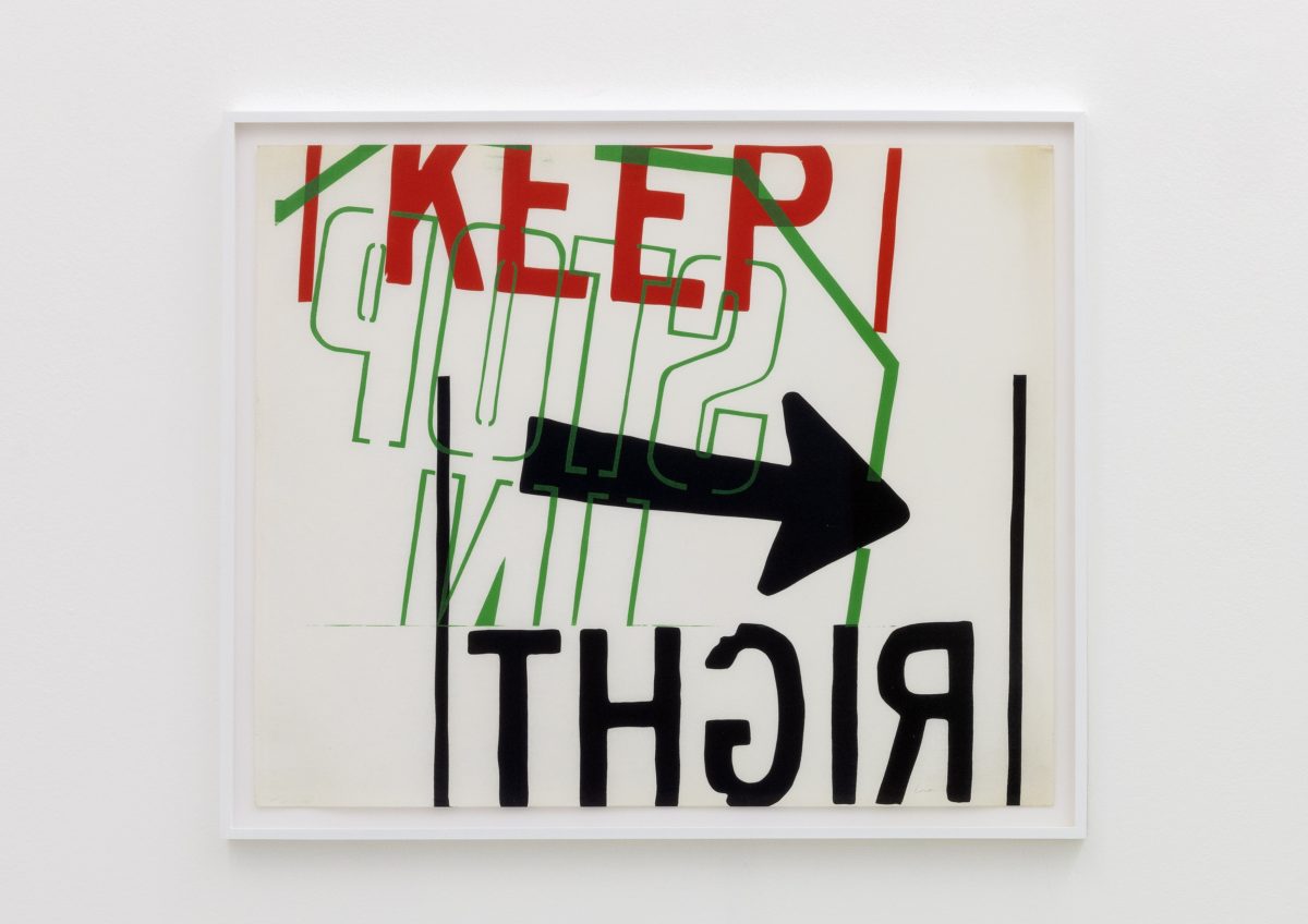<I>left</I>, 1967
</br>
screenprint</br>
83,5 x 99 x 4 cm / 32.9 x 38.9 x 1.6 in (framed)