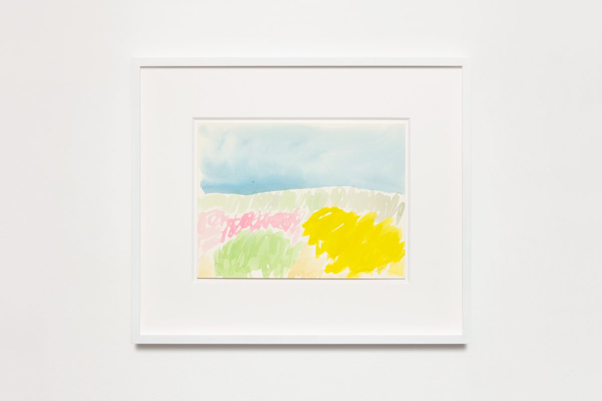 <I>untitled</I>, 1985
</br>
watercolor on paper</br>
42 x 49,7 x 4 cm / 16.5 x 19.5 x 1.5 in (framed)