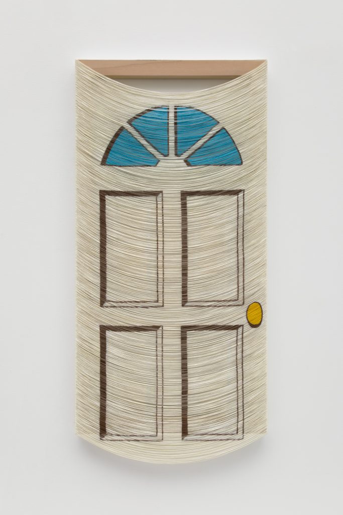 <I>untitled</I>, 2021
</br>
oil on canvas on poplar</br>
104,1 x 49,5 x 3,8 cm / 41 x 19.5 x 1.5 in
