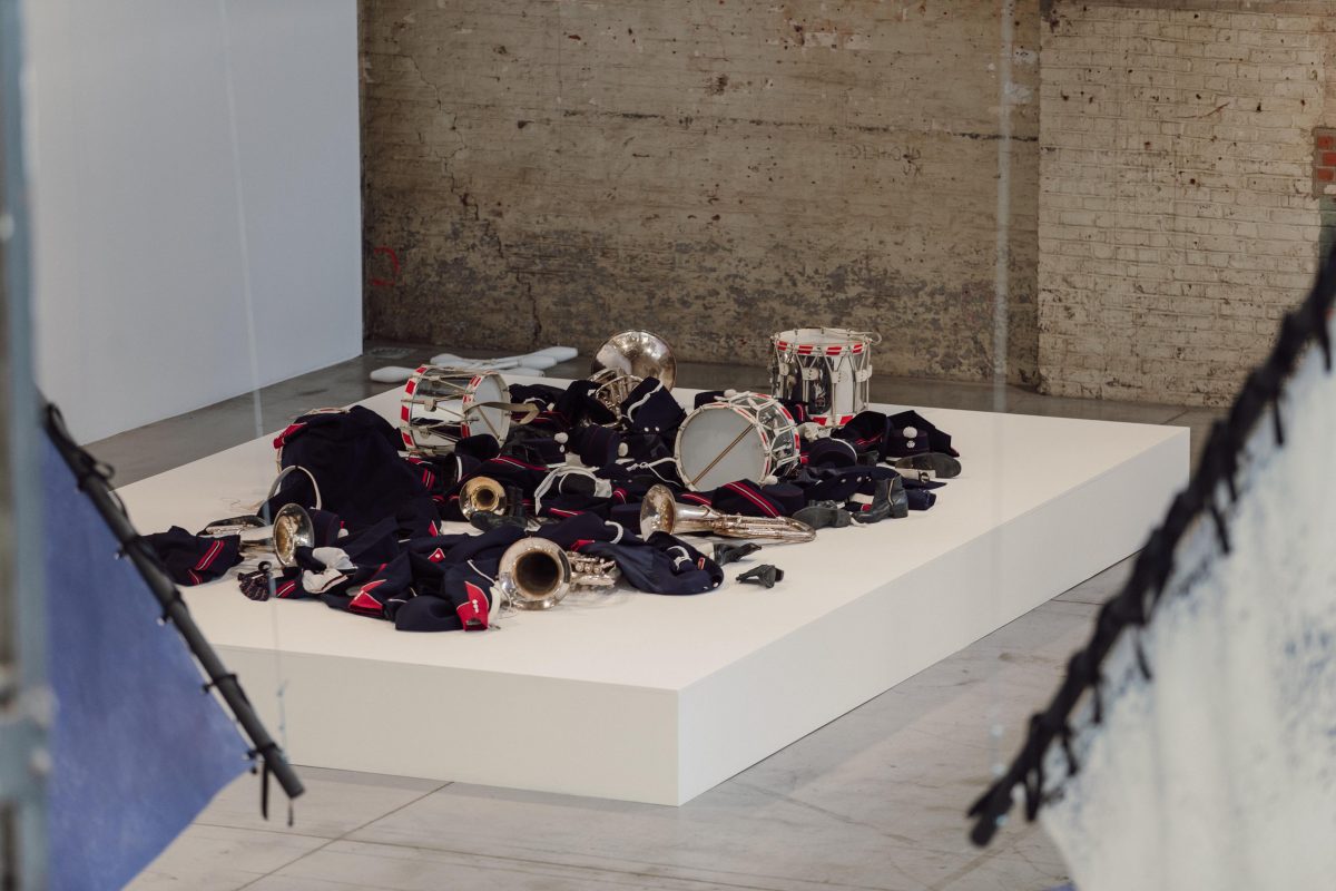 <i>the sun and the set</i>, 2020
</br> installation view, BPS22, Charleroi 
