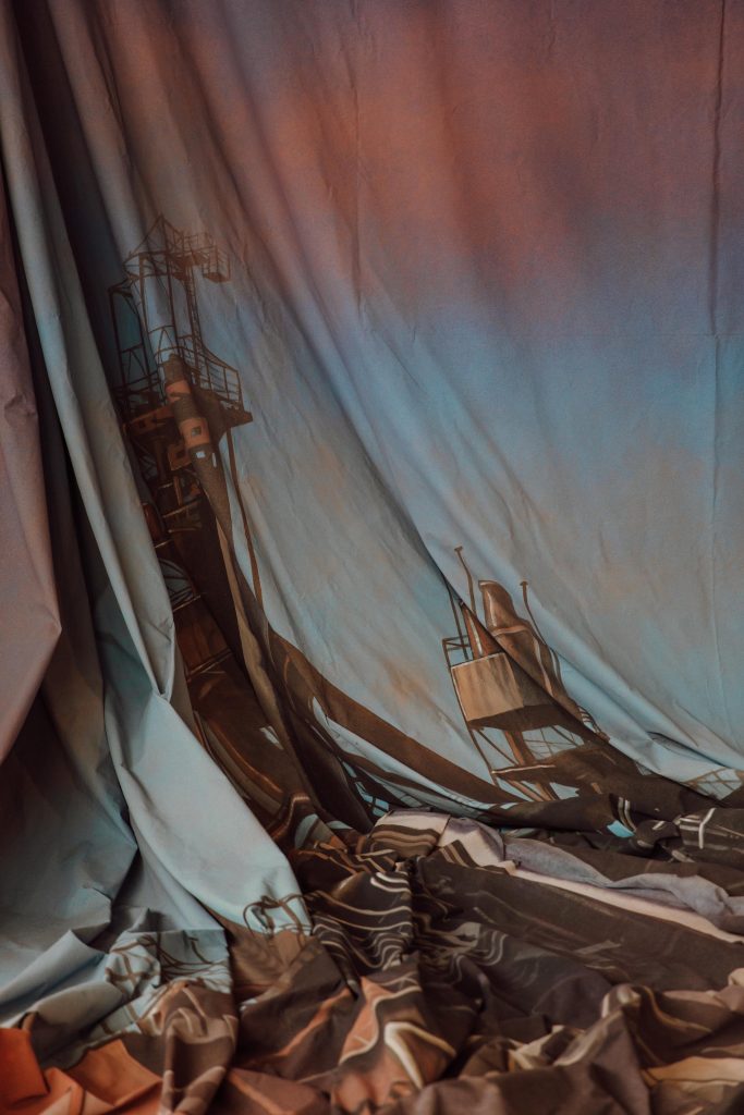 <i>the sun and the set</i>, 2020
</br> installation view, BPS22, Charleroi 