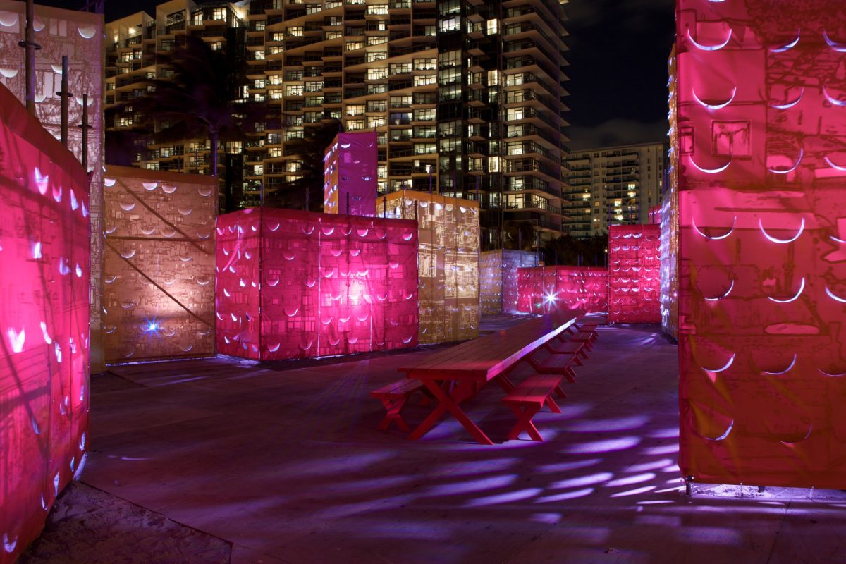 <I>self roaming</i>, 2009
</br> installation view, Art Basel Miami