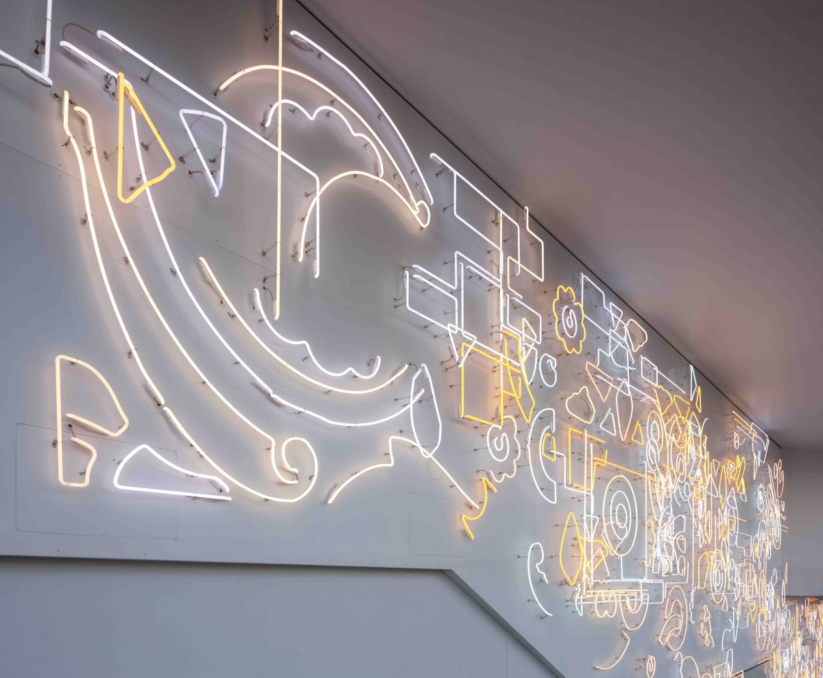 <I>Day for Night for Day</i>, 2019
</br> installation view, Beverly Center