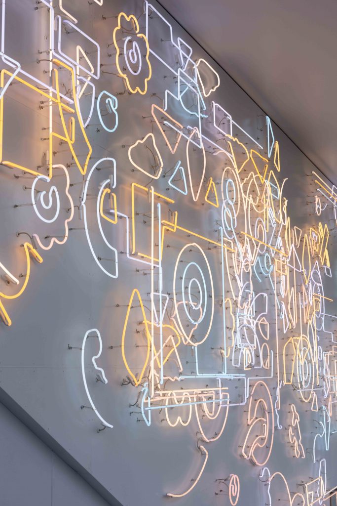 <I>Day for Night for Day</i>, 2019
</br> installation view, Beverly Center