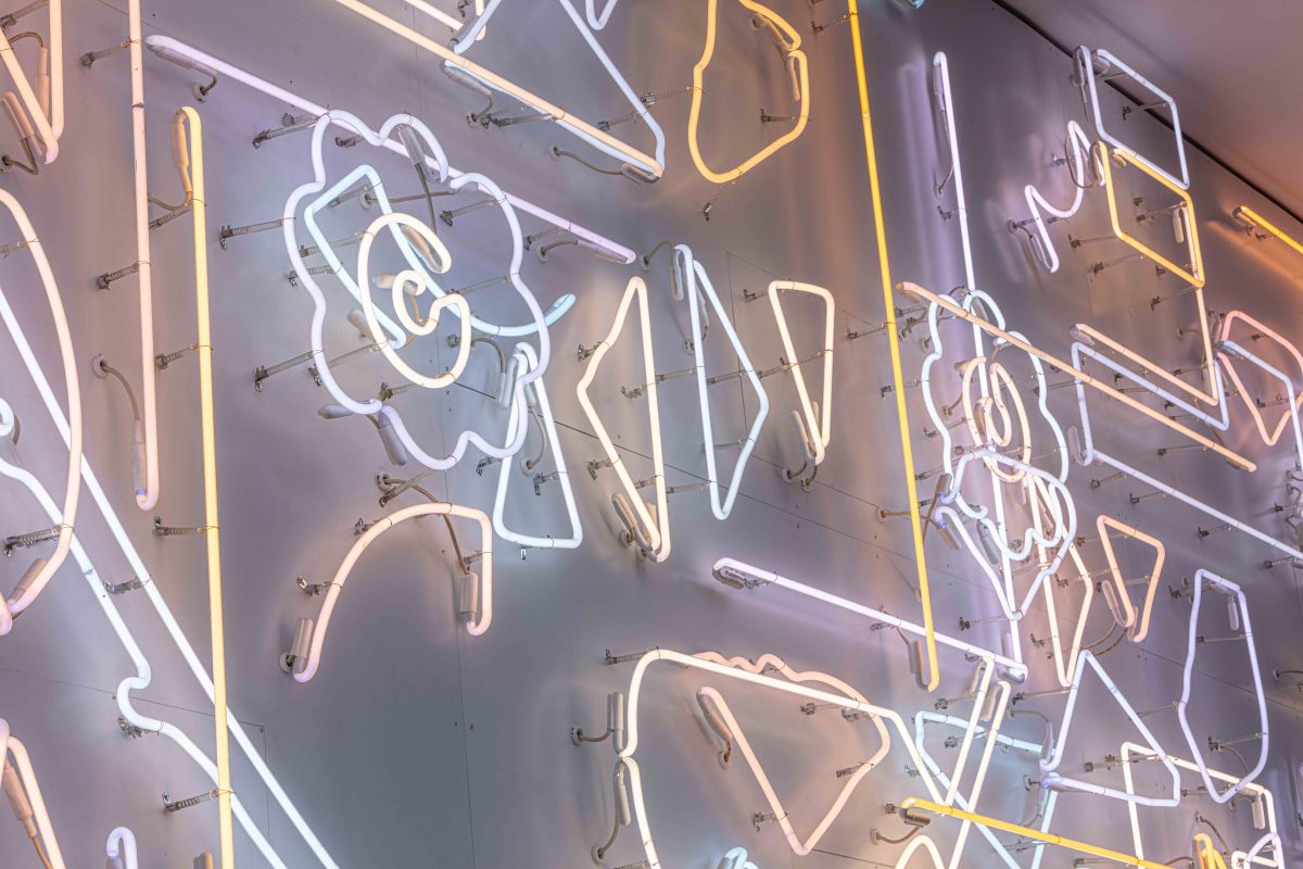 <I>Day for Night for Day</i>, 2019
</br> installation view, Beverly Center