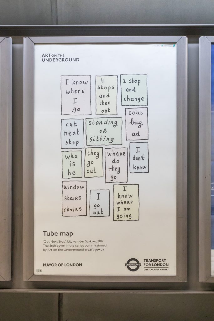 <I>Our Next Stop</i>, 2017
</br> Art on the Underground, London