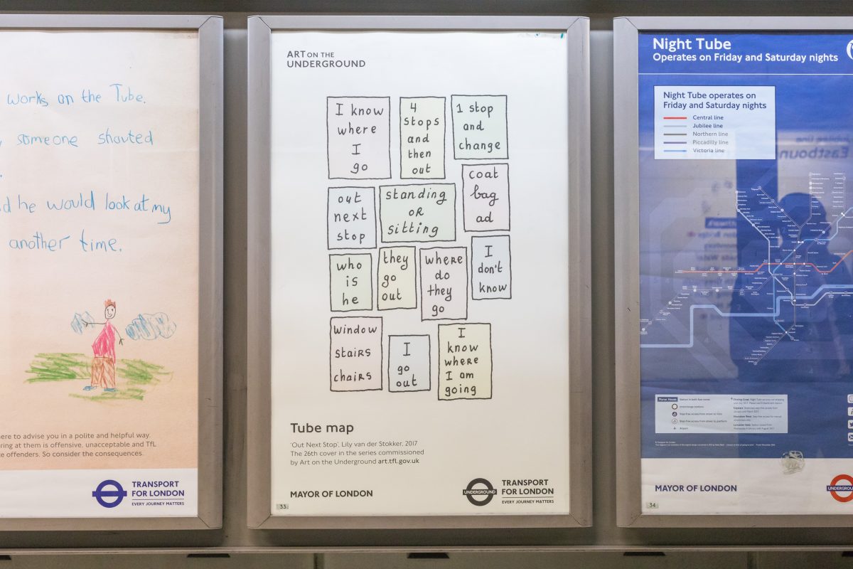 <I>Our Next Stop</i>, 2017
</br> Art on the Underground, London