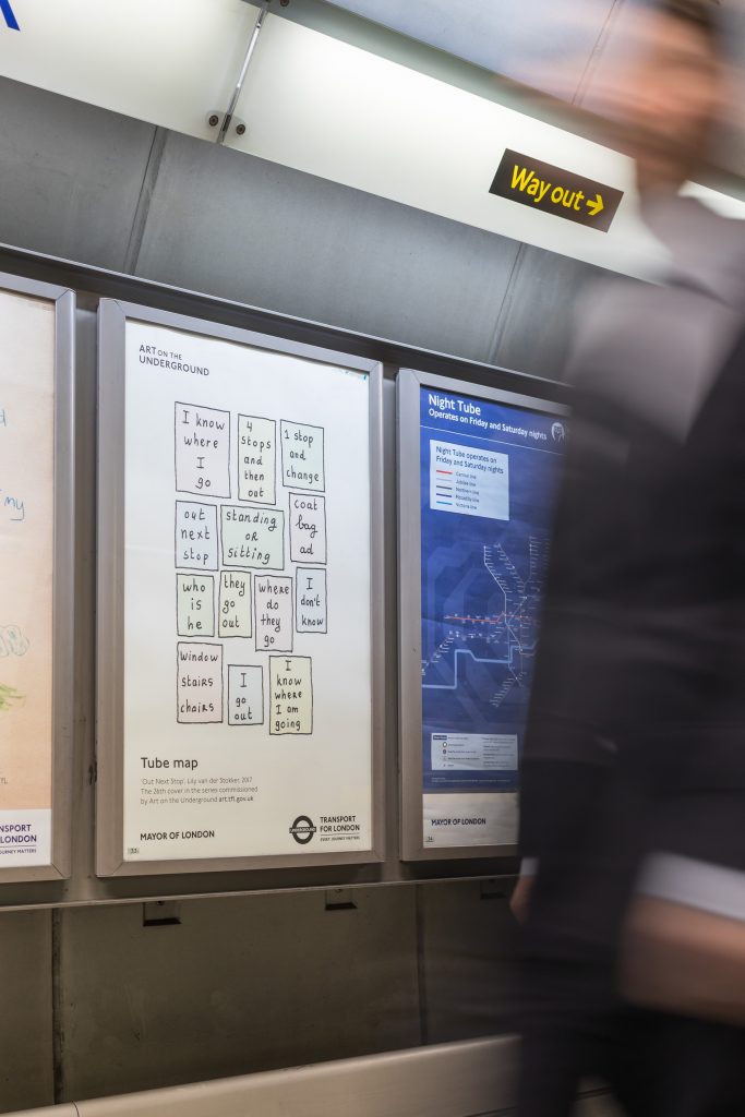 <I>Our Next Stop</i>, 2017
</br> Art on the Underground, London