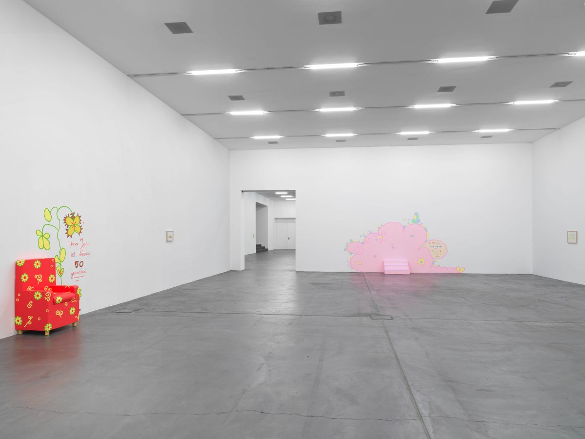 <I>Help help a little old lady here</i>, 2019
</br> installation view, Migros Museum fur Gegenwartskunst, Zurich