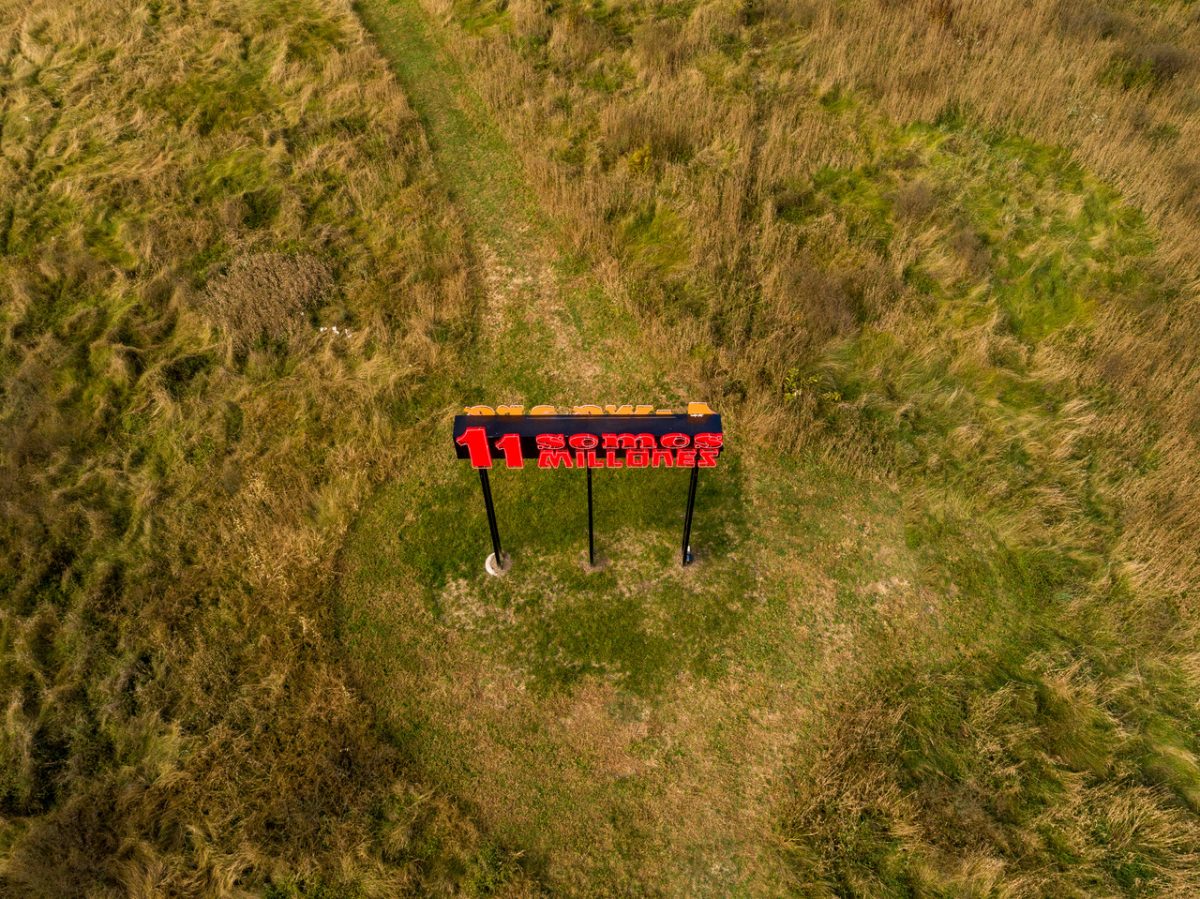 <I>Somos 11 Millones / We Are 11 Million</i>, 2019
</br> installation view, Art Omi - High Line Art Commission
