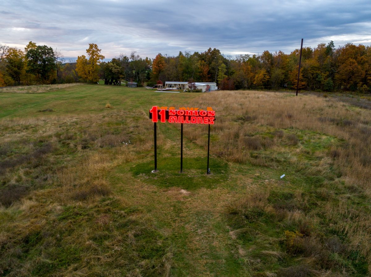 <I>Somos 11 Millones / We Are 11 Million</i>, 2019
</br> installation view, Art Omi - High Line Art Commission