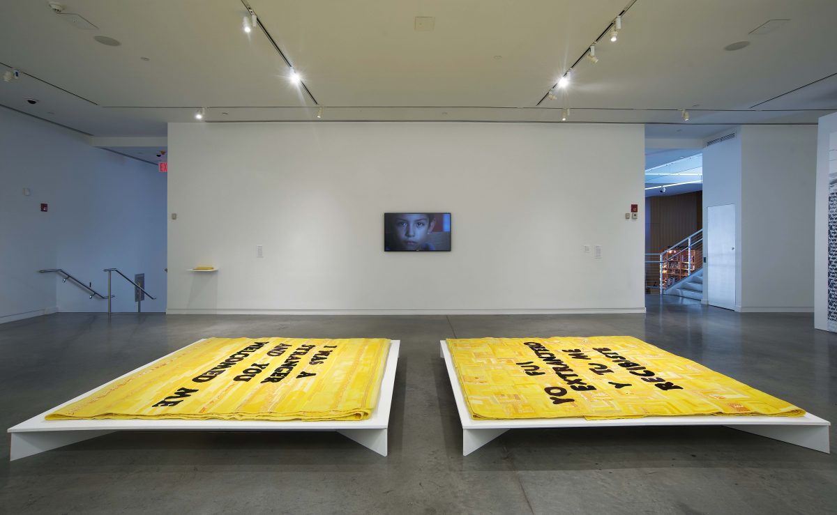 <I>The Neighbors: Sanctuary - Andrea Bowers</i>, 2016
</br> installation view, The Bronx Museum of Arts, New York