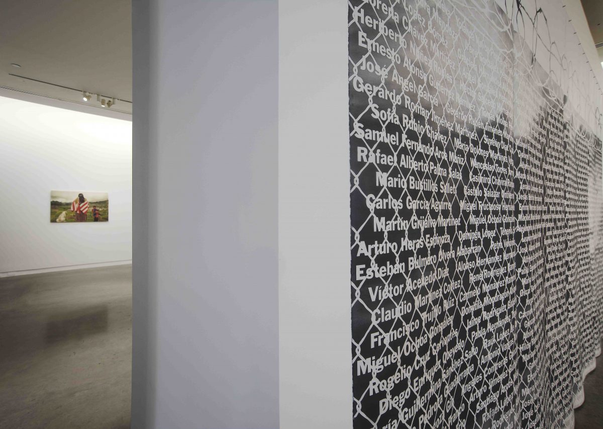 <I>The Neighbors: Sanctuary - Andrea Bowers</i>, 2016
</br> installation view, The Bronx Museum of Arts, New York