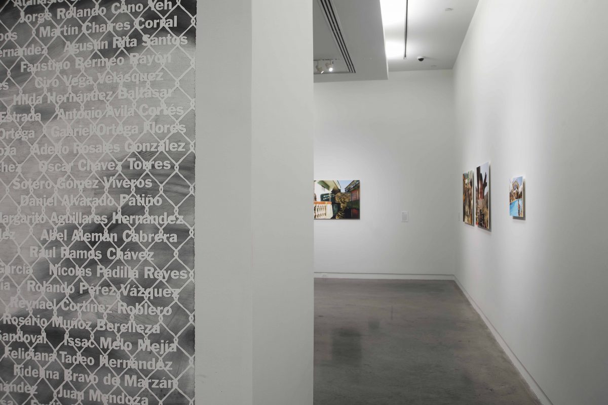 <I>The Neighbors: Sanctuary - Andrea Bowers</i>, 2016
</br> installation view, The Bronx Museum of Arts, New York