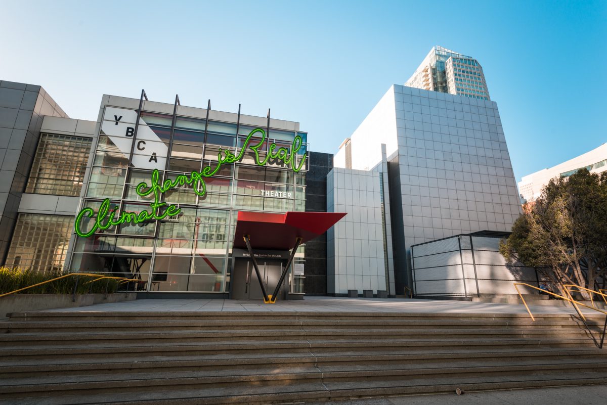 <I>Climate Change is Real</i>, 2018
</br> installation view, Yerba Buena Center for the Arts, San Francisco