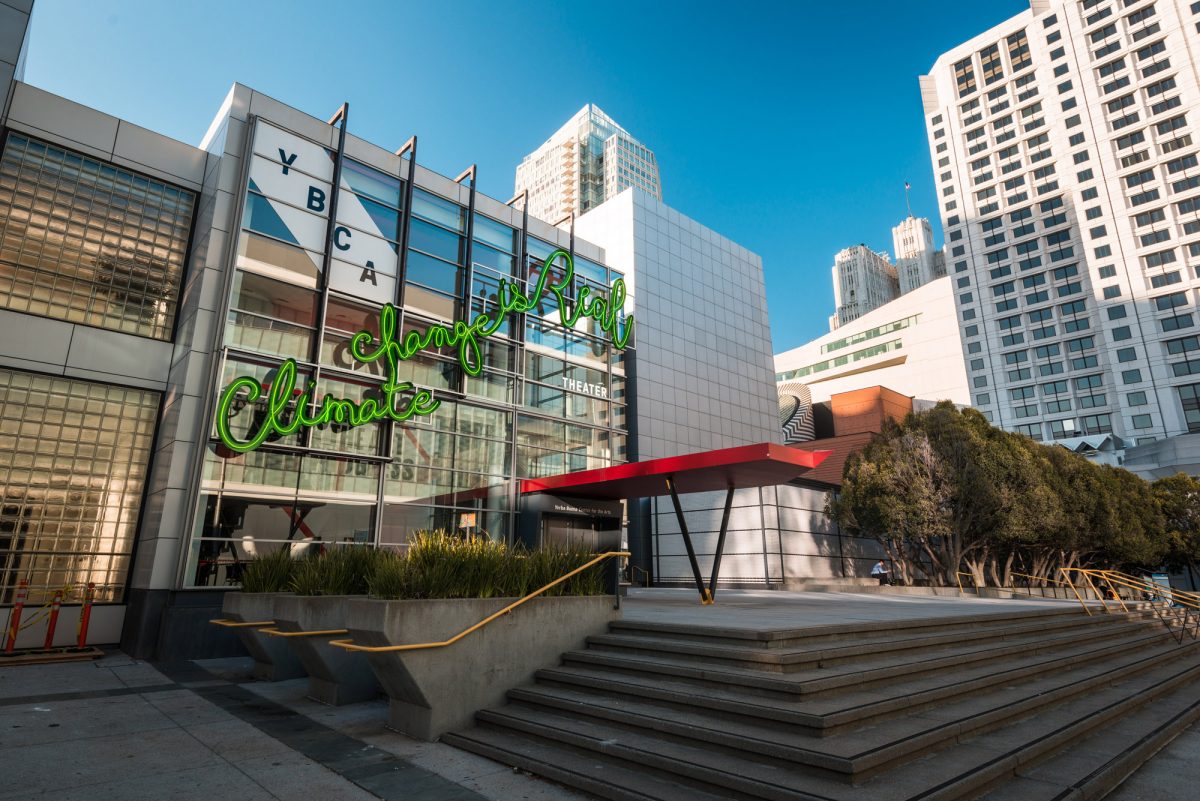 <I>Climate Change is Real</i>, 2018
</br> installation view, Yerba Buena Center for the Arts, San Francisco