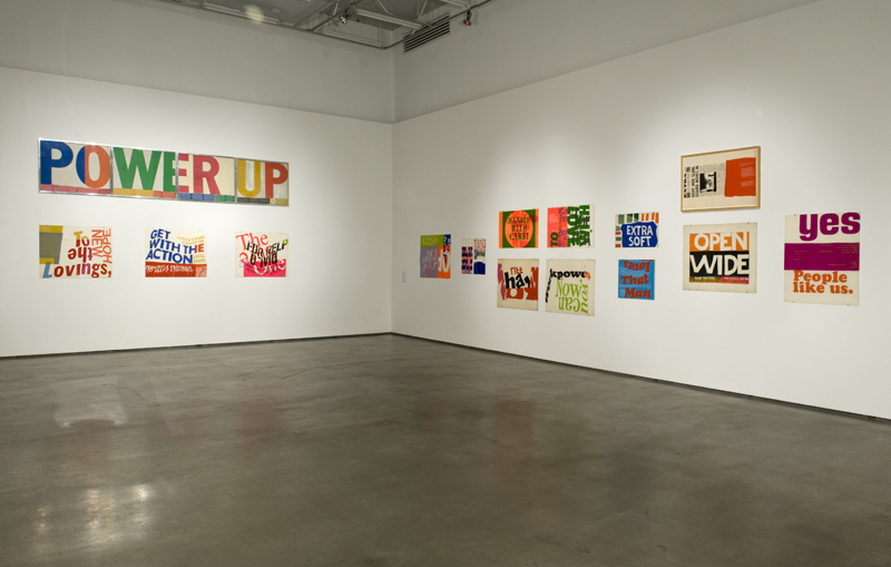 <I>Corita Kent - To create is to relate</i>, 2011
</br> installation view, Contemporary Art Gallery, Vancouver