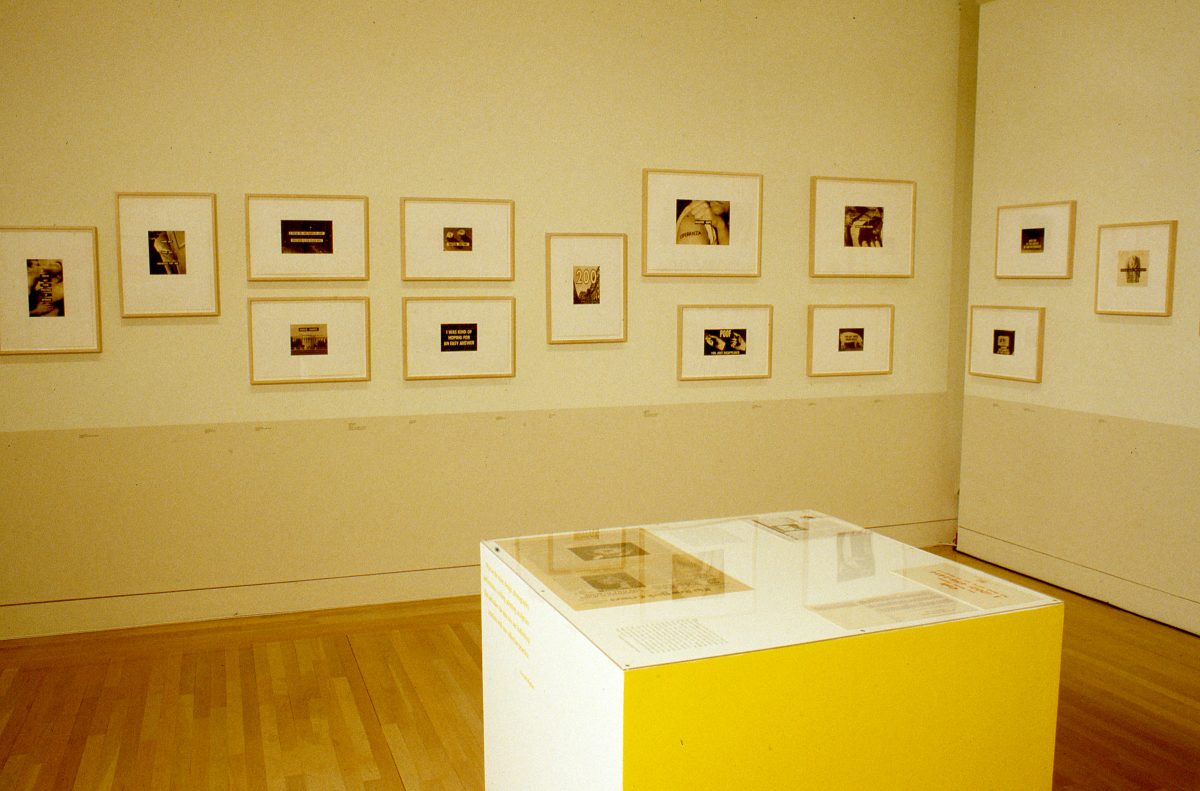 <I>Power Up: Sister Corita and Donald Moffett, Interlocking</i>, 2000
</br> installation view, Hammer Museum, Los Angeles