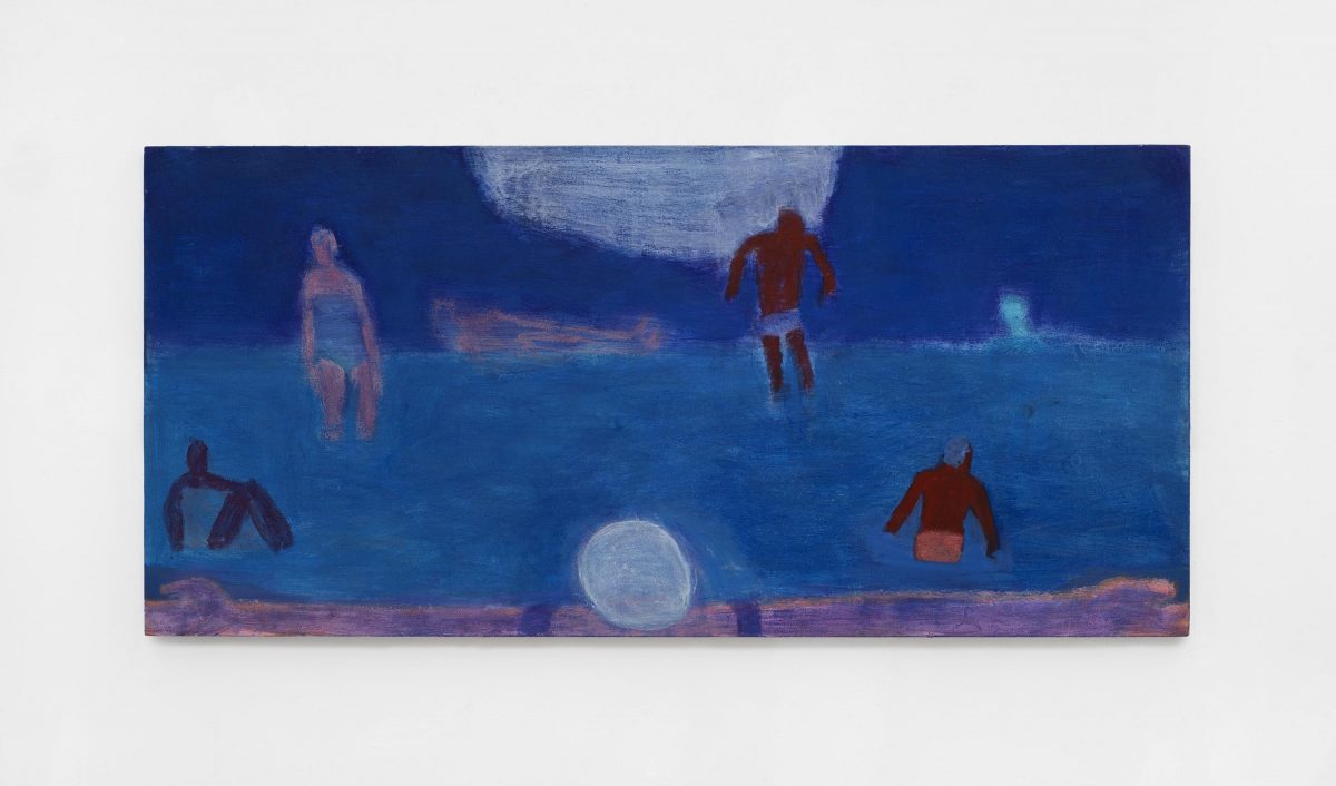 <I>Horizontal Swimmers</I>, 2021
</br>
acrylic on canvas</br>
90,1 x 191,7 cm / 35.1 x 75.1 in