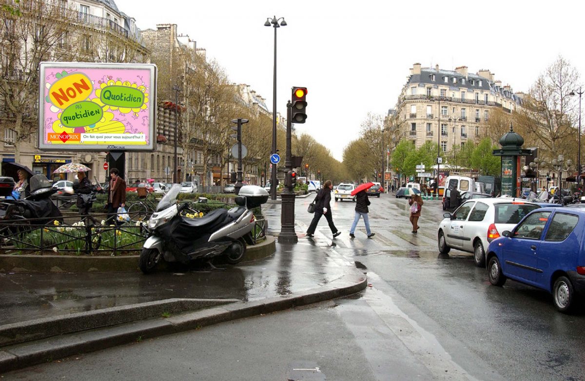 <I>Monoprix Advertising Campaign</i>, 2005
</br> Paris, France