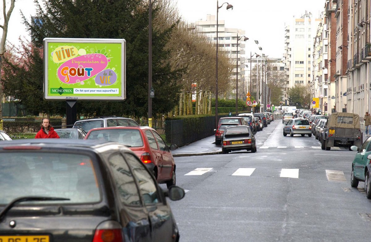 <I>Monoprix Advertising Campaign</i>, 2005
</br> Paris, France