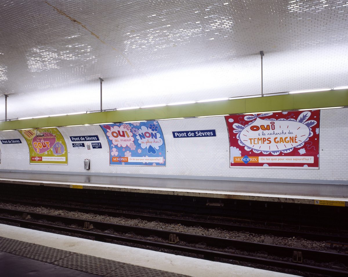 <I>Monoprix Advertising Campaign</i>, 2005
</br> Paris, France