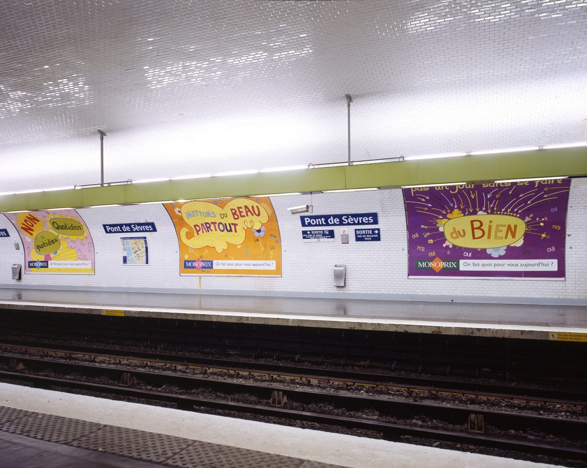 <I>Monoprix Advertising Campaign</i>, 2005
</br> Paris, France