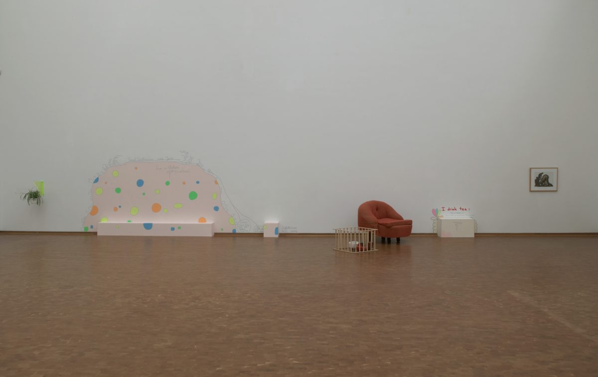 <I>Small talks</i>, 2003
</br>  installation view, Museum Ludwing, Koln