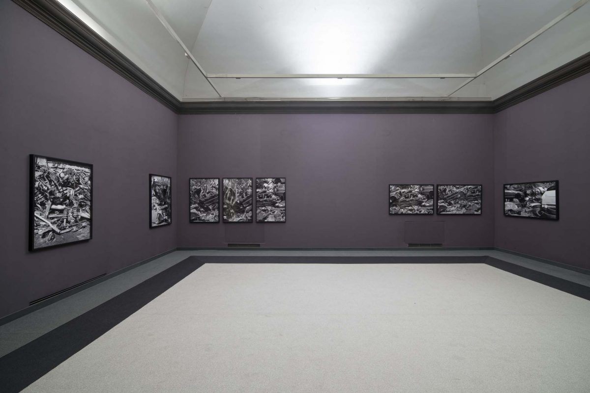 <I>Auto Body Collision</i>, 2014
</br> installation view, Fondazione Memmo, Rome