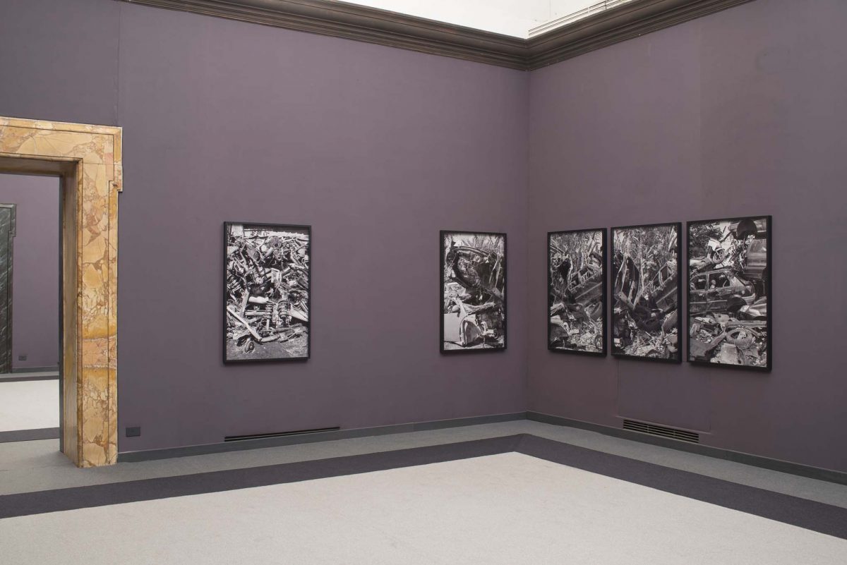 <I>Auto Body Collision</i>, 2014
</br> installation view, Fondazione Memmo, Rome