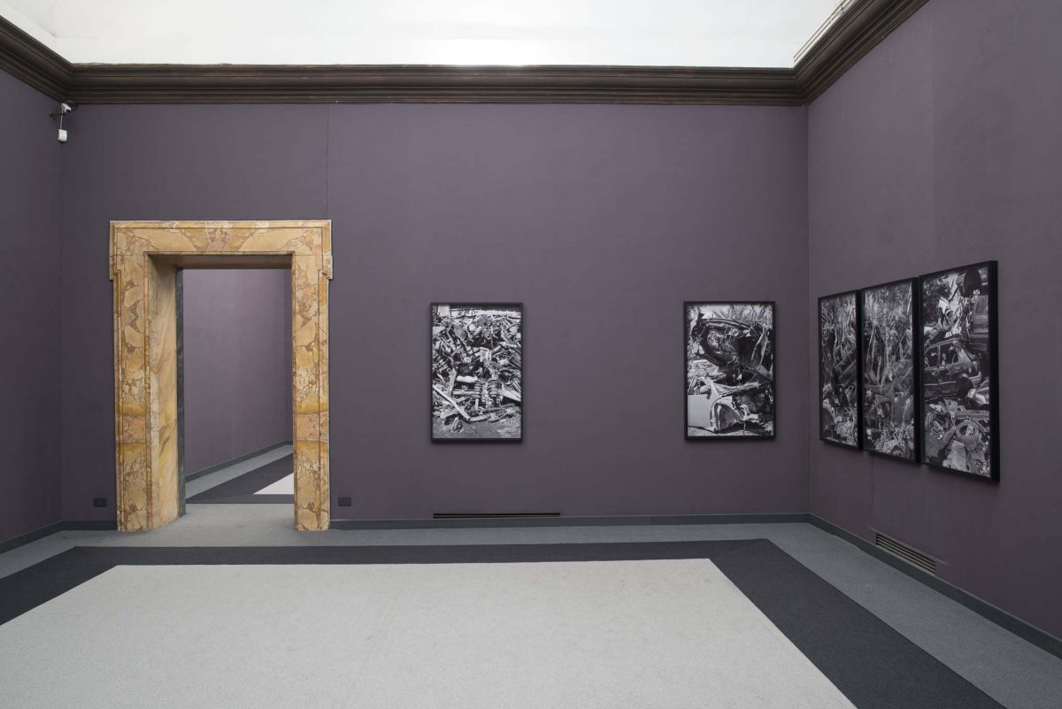 <I>Auto Body Collision</i>, 2014
</br> installation view, Fondazione Memmo, Rome