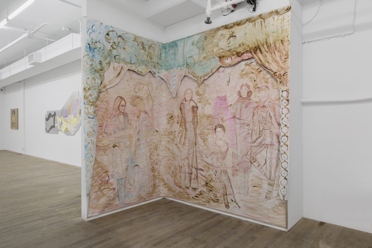Elisa Filomena, <I>Timeless Arabesque</I>, 2021
</br>
acrylic on canvas</br>
256,6 x 333,4 cm / 101 x 131.3 in