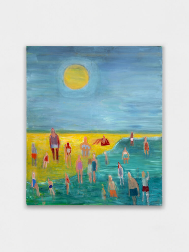 <i>Beach Party</I>, 2026</br>
acrylic on canvas</br>
203 x 172,5 cm / 80 x 68 in>