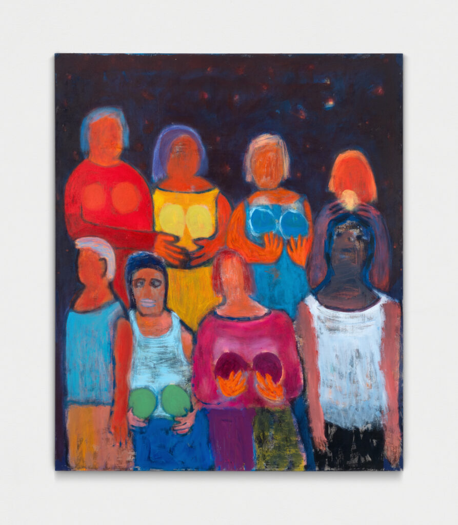 <i>Offering Apples</I>, 2024</br> acrylic on canvas</br>
183 x 152,5 cm / 72 x 60 in>