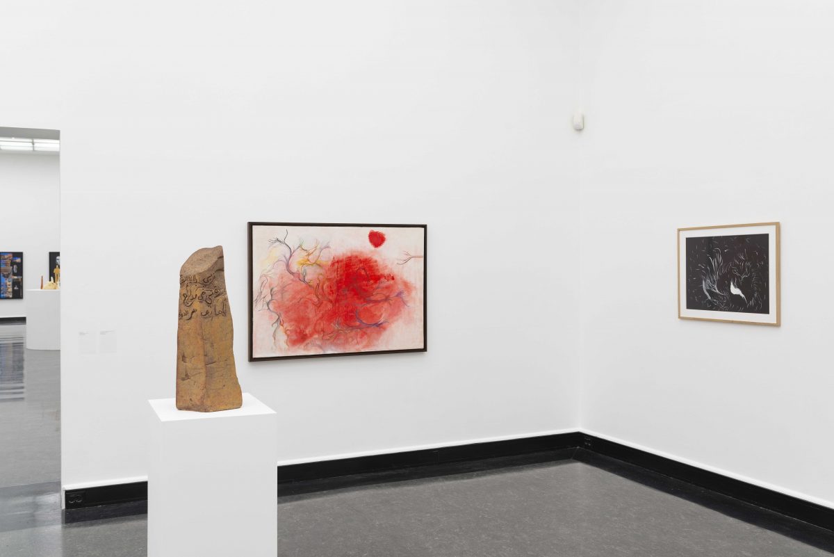 <i>Fix Your
Gaze On Saturn's RingsJanuary</i>, 2020
</br>
installation view, Bergen Kunsthall, Bergen