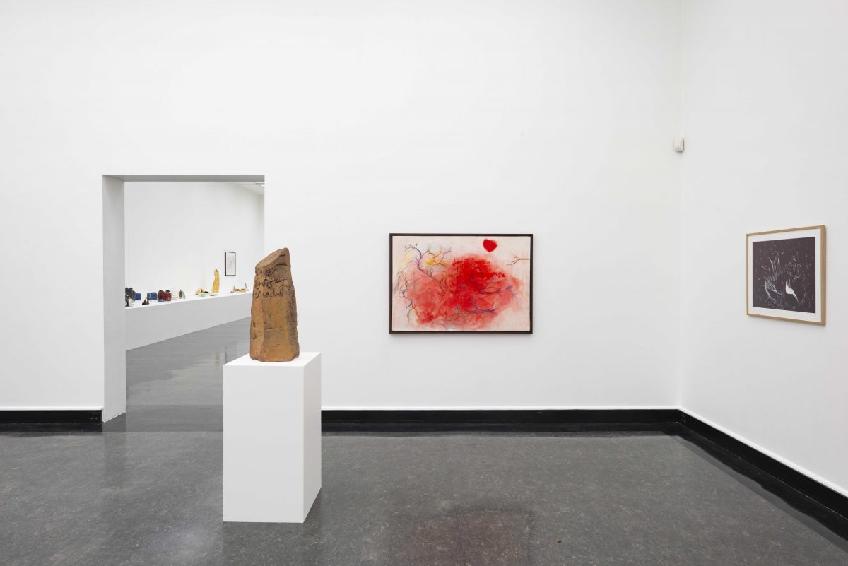 <i>Fix Your
Gaze On Saturn's RingsJanuary</i>, 2020
</br>
installation view, Bergen Kunsthall, Bergen