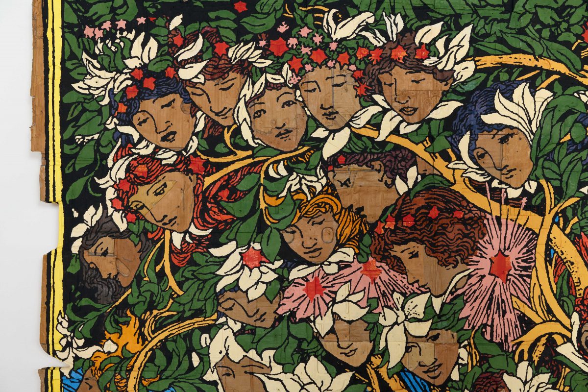 <i>We Are Part of Nature, Not Outside of It. What We Do
to the Earth,</br> We Do to Ourselves. (Quote by Petra
Kelly, </br>Original Illustration by Henry Justice Ford
from The Pink Fairy Book, 1897)</i>, 2022
</br>
(detail)