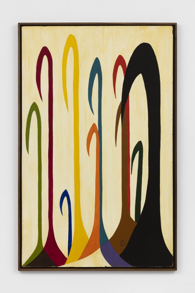 <i>Untitled</i>, 1988 </br>
acrylic on panel</br>
125,5 x 80 x 4 cm / 49.4 x 31.4 x 1.5 in