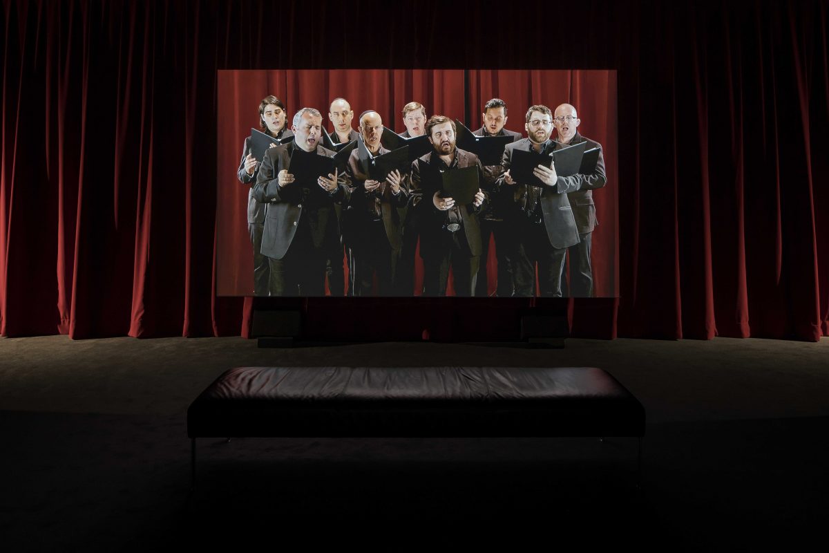 <i>I’m Your Man (A Portrait of Leonard Cohen)</i>, 2017
</br> installation view, Musée d'art contemporain - Montréal