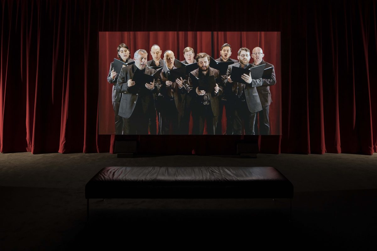 <i>I’m Your Man (A Portrait of Leonard Cohen)</i>, 2017
</br> installation view, Musée d'art contemporain - Montréal