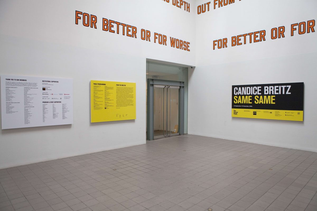<i>Same Same</i>, 2009
</br> installation view, The Power Plant, Toronto