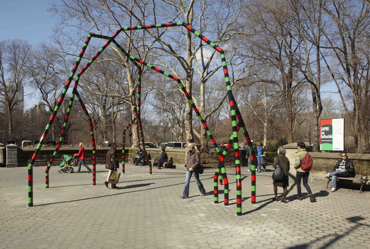 <i>Empire</i>, 2011
</br> installation view, Public Art Fund, New York
