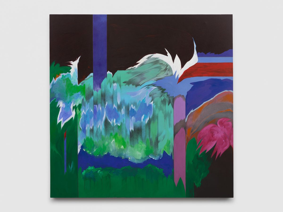<I>Garden, Wave and Waterfall</I>, 2000</br> 
acrylic and graphite on canvas</br>
115,6 x 82,6 cm / 45.5 x 32.5 in