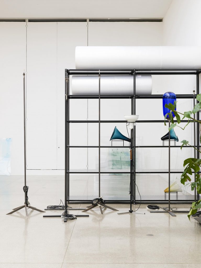 <i>To be in an upright position on the feet (studio visit)</i>, 2015
</br> installation view,  Wiener Secession, Wien